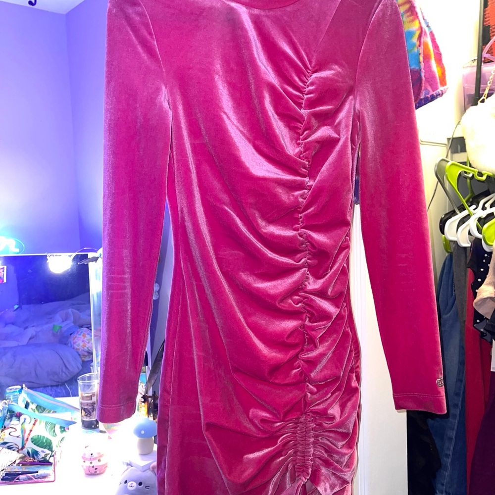 Juicy Couture Pink Velvet Dress